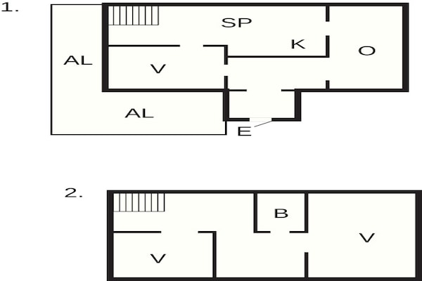 Foto van Afgelegen huis met tuin en meren - Vakantiehuis in Kristdala - FloorPlan