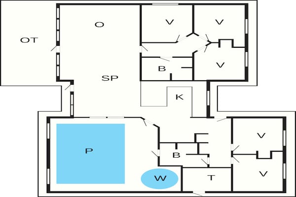 Foto van 5 sterren vakantie huis in Idestrup - Vakantiehuis in Idestrup - FloorPlan