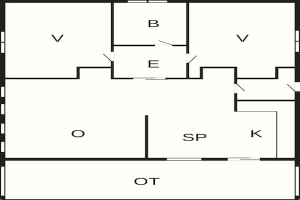Foto van 6 persoons vakantieparkhuis in Gilleleje - Vakantiehuis in Gilleleje - FloorPlan