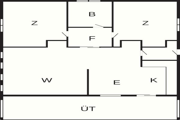 Foto van 6 persoons vakantieparkhuis in Gilleleje - Vakantiehuis in Gilleleje - FloorPlan