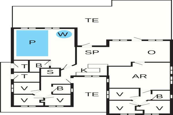 Foto van Luxe vakantieverblijf in Marielyst - Vakantiehuis in Idestrup - FloorPlan