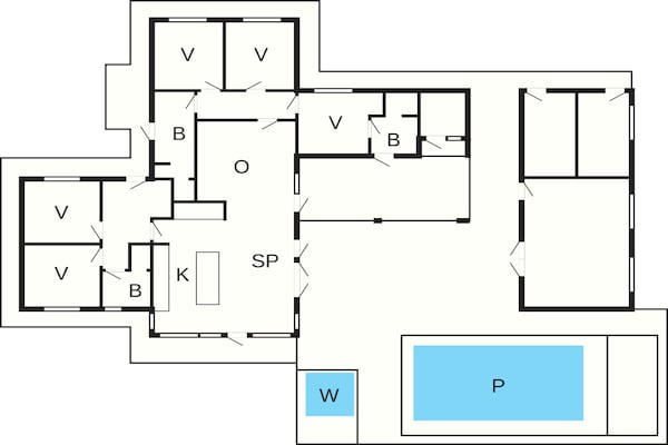 Foto van 5 sterren vakantie huis in Løkken - Vakantiehuis in Løkken - FloorPlan