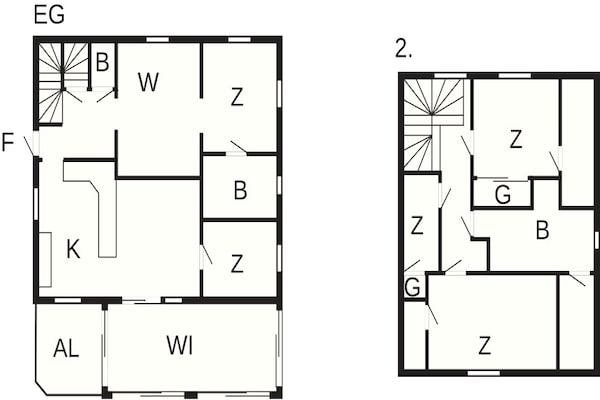 Foto van Gezellig appartement met 2 slaapkamers in de Alpen - FloorPlan