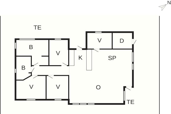 Foto van 4 sterren vakantie huis in Juelsminde - Vakantiehuis in Juelsminde - FloorPlan