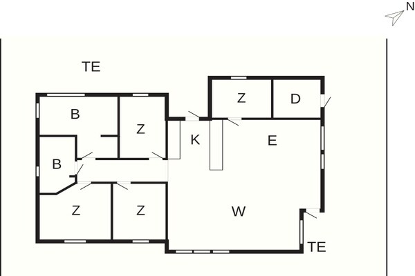 Foto van 4 sterren vakantie huis in Juelsminde - Vakantiehuis in Juelsminde - FloorPlan