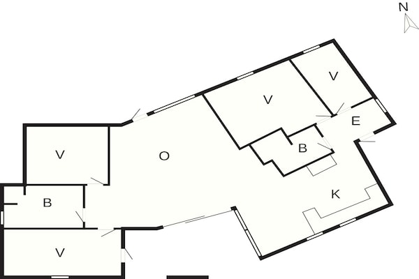 Foto van 4 sterren vakantie huis in Faaborg - Vakantiehuis in Faaborg - FloorPlan