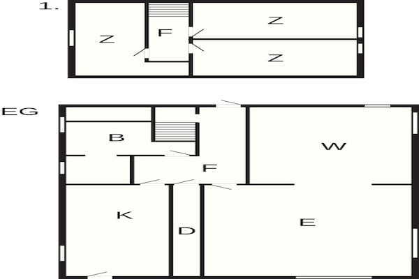 Foto van 7 Personen vakantie huis in Asnæs - Vakantiehuis in Asnæs - FloorPlan