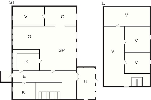 Foto van 10 Personen vakantie huis in Spøttrup - Vakantiehuis in Spøttrup - FloorPlan