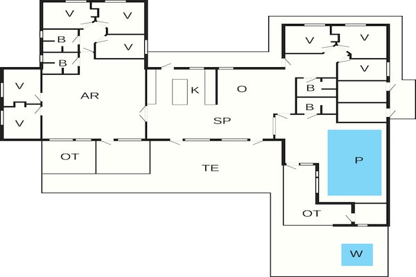 Foto van 5 sterren vakantie huis in Bogense - Vakantiehuis in Bogense - FloorPlan