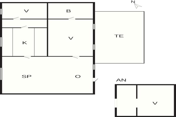 Foto van 6 Personen vakantie huis in Læsø - Vakantiehuis in Læsø - FloorPlan