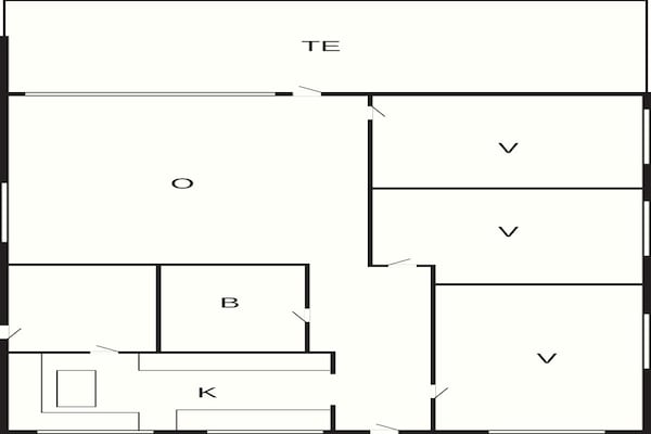 Foto van 4 sterren vakantie huis in Ålbæk - Vakantiehuis in Ålbæk - FloorPlan