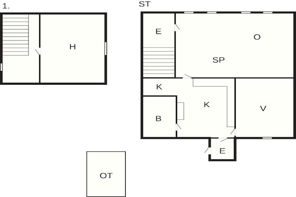 Foto van 6 Personen vakantie huis in Horslunde - Vakantiehuis in Horslunde - FloorPlan
