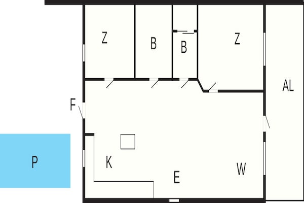 Foto van Vakantiehuis vlakbij het strand van Morbylanga - Vakantiehuis in MÖRBYLÅNGA - FloorPlan
