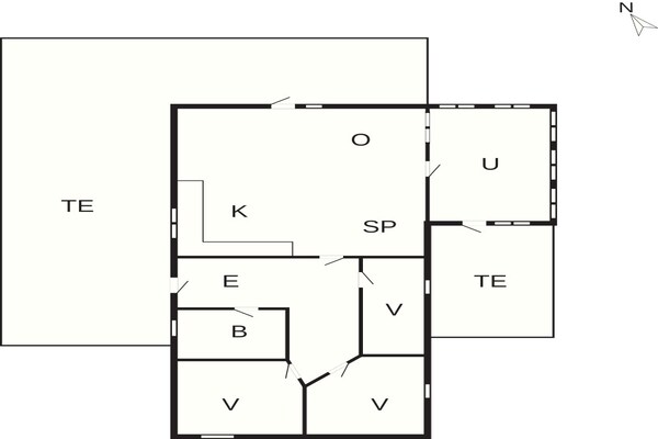 Foto van 6 Personen vakantie huis in Thyholm - Vakantiehuis in Thyholm - FloorPlan