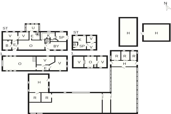 Foto van 4 sterren vakantie huis in Hornsyld - Vakantiehuis in Hornsyld - FloorPlan