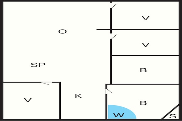 Foto van 4 sterren vakantie huis in Tarm - Vakantiehuis in Tarm - FloorPlan