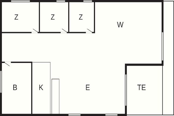 Foto van 8 Personen vakantie huis in Rødby - Vakantiehuis in Rødby - FloorPlan