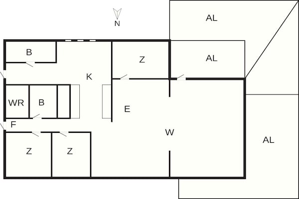 Foto van 4 sterren vakantie huis in HENÅN - Vakantiehuis in HENÅN - FloorPlan