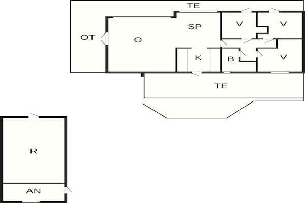 Foto van 6 Personen vakantie huis in Lundby - Vakantiehuis in Lundby - FloorPlan