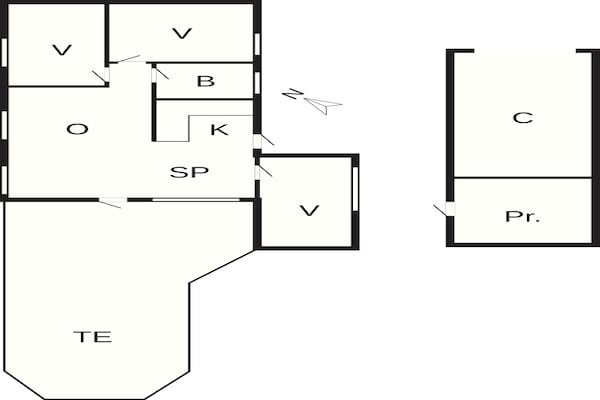 Foto van 6 Personen vakantie huis in Højby - Vakantiehuis in Højby - FloorPlan