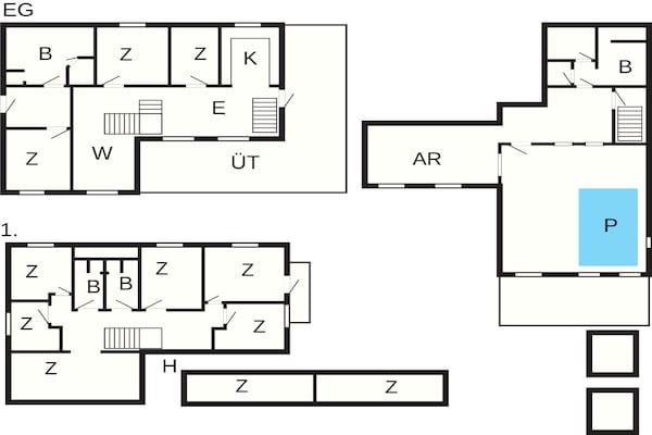Foto van 5 sterren vakantie huis in Ebeltoft - Vakantiehuis in Ebeltoft - FloorPlan
