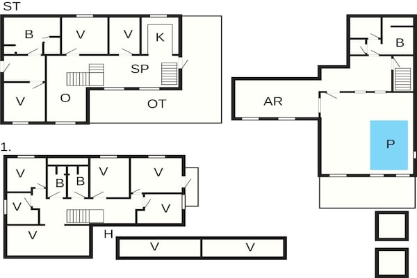 Foto van 5 sterren vakantie huis in Ebeltoft - Vakantiehuis in Ebeltoft - FloorPlan