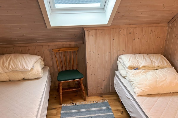 Foto van Zeezicht met boten en vissen - Vakantiehuis in Brekstad - Indoor