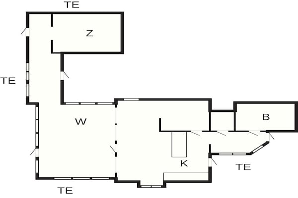 Foto van 6 Personen vakantie huis in Stege - Vakantiehuis in Stege - FloorPlan
