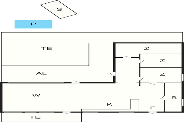 Foto van 4 sterren vakantie huis in SÖLVESBORG - Vakantiehuis in SÖLVESBORG - FloorPlan