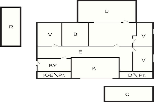 Foto van 6 Personen vakantie huis in Hals - Vakantiehuis in Hals - FloorPlan
