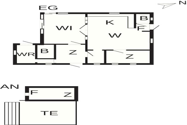 Foto van 4 sterren vakantie huis in TVÄRRED - Vakantiehuis in TVÄRRED - FloorPlan