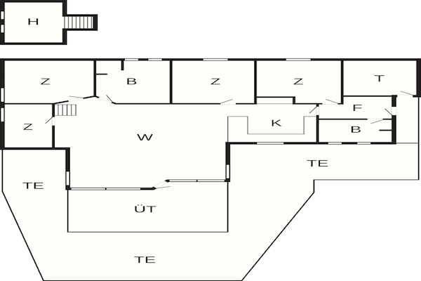 Foto van 5 sterren vakantie huis in Hals - Vakantiehuis in Hals - FloorPlan