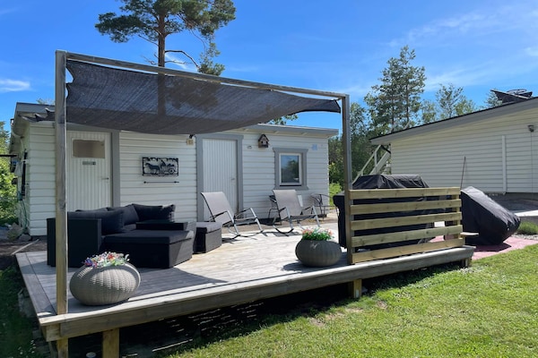 Foto van Villa in de archipel met zwembad en terras - Vakantiehuis in GAMLEBY - Outdoor