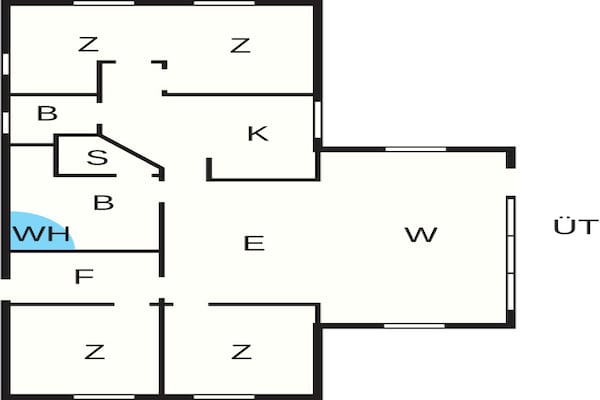 Foto van 4 sterren vakantie huis in Oksbøl - Vakantiehuis in Oksbøl - FloorPlan