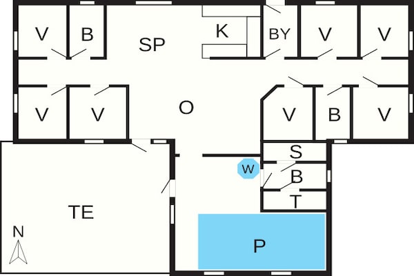 Foto van Luxe zwembad retraite -- By Traum Ferienwohnungen - Vakantiehuis in Ulfborg - FloorPlan