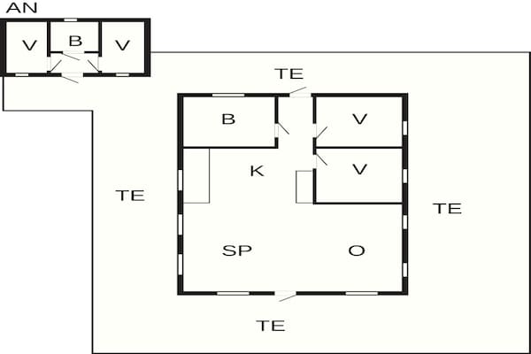 Foto van 4 sterren vakantie huis in Væggerløse - Vakantiehuis in Væggerløse - FloorPlan
