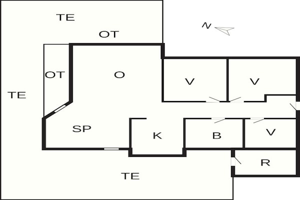 Foto van 6 persoons vakantie huis in Sæby-By Traum - Vakantiehuis in Sæby - FloorPlan