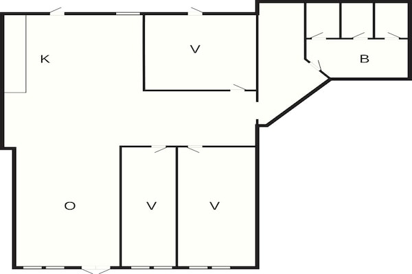 Foto van 10 persoons vakantieparkhuis in Ulfborg - Vakantiehuis in Ulfborg - FloorPlan