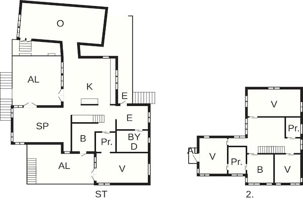 Foto van Kustwoning in Sandvik met zwembad - Vakantiehuis in TORSLANDA - FloorPlan