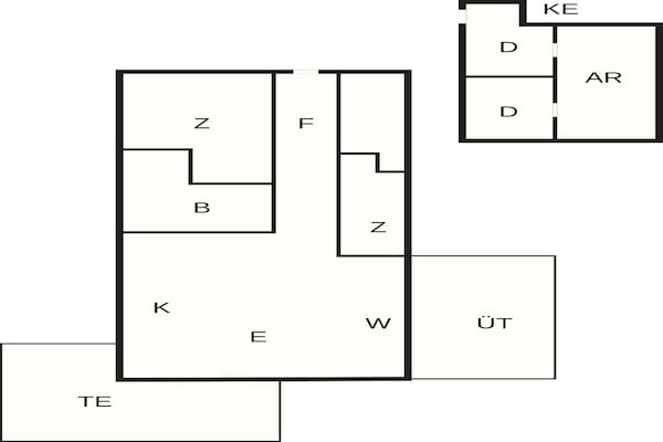 Foto van 4 sterren vakantie huis in Viborg - Vakantiehuis in Viborg - FloorPlan