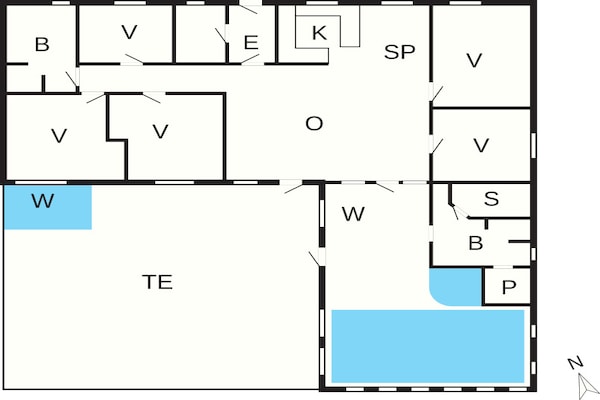 Foto van 4 sterren vakantie huis in Harboøre - Vakantiehuis in Harboøre - FloorPlan