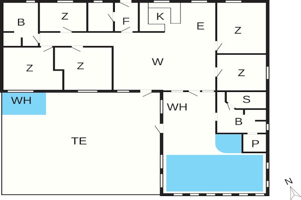 Foto van 4 sterren vakantie huis in Harboøre - Vakantiehuis in Harboøre - FloorPlan