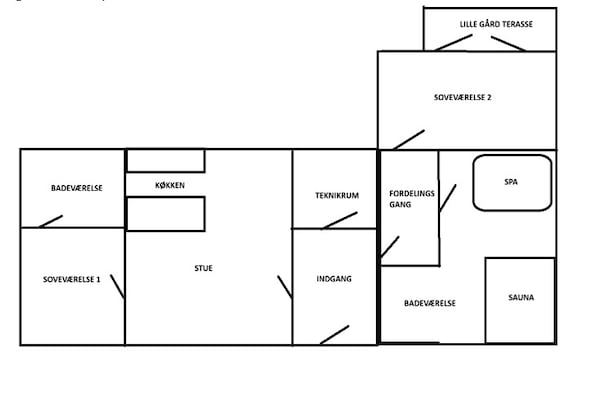 Foto van 4 sterren vakantie huis in Aabybro - Vakantiehuis in Aabybro - FloorPlan