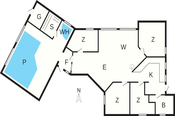 Foto van 5 sterren vakantie huis in Gilleleje - Vakantiehuis in Gilleleje - FloorPlan