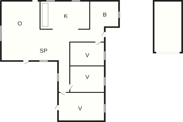 Foto van 7 Personen vakantie huis in Fjerritslev - Vakantiehuis in Fjerritslev - FloorPlan