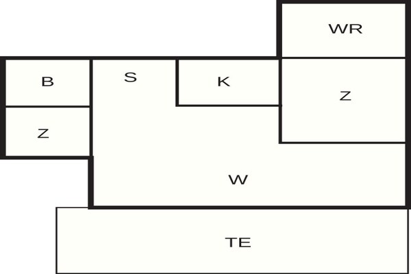 Foto van 6 Personen vakantie huis in Juelsminde - Vakantiehuis in Juelsminde - FloorPlan