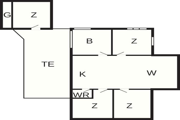 Foto van 4 sterren vakantie huis in Svendborg - Vakantiehuis in Svendborg - FloorPlan