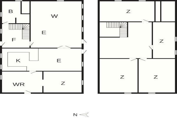 Foto van 14 Personen vakantie huis in Ribe - Vakantiehuis in Ribe - FloorPlan