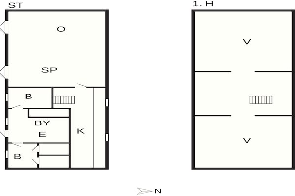 Foto van 8 Personen vakantie huis in Ribe - Vakantiehuis in Ribe - FloorPlan