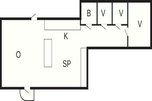 Foto van 6 Personen vakantie huis in LÖTTORP - Vakantiehuis in LÖTTORP - FloorPlan